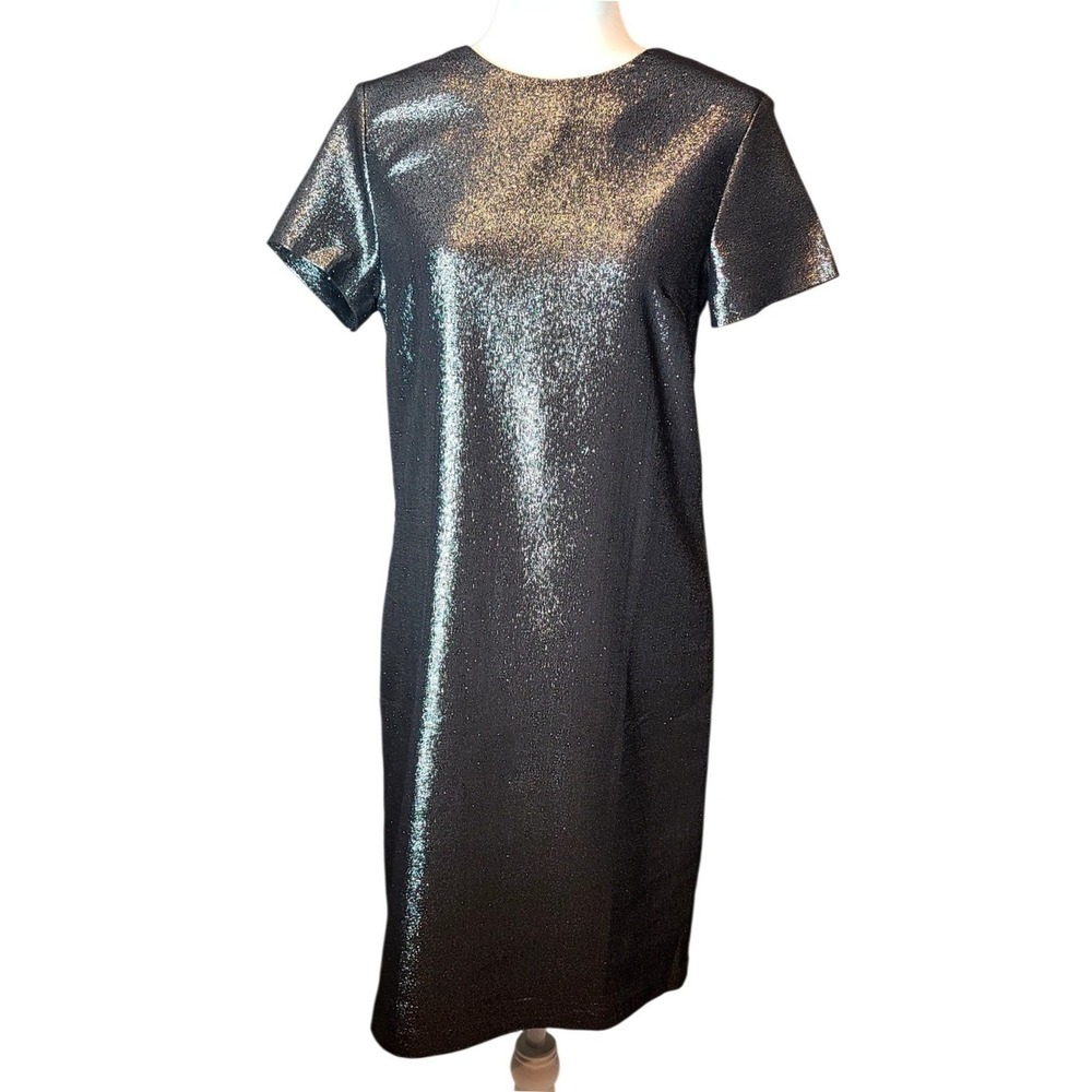J.McLaughlin James Metallic Shift Dress Size S Party Glam